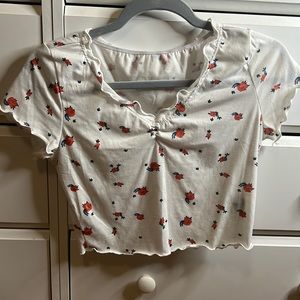 Floral crop top